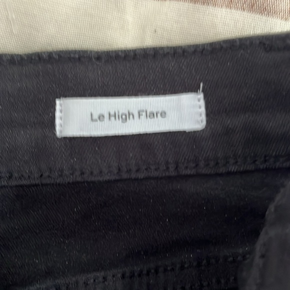 FRAME
Frame Le High Flare Jeans Film Noir Black Size 28 70's Style Bohemian - Picture 4 of 14